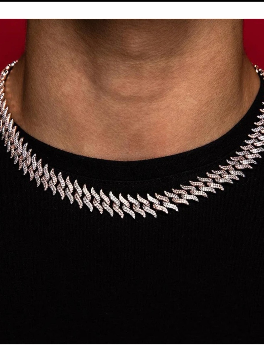Spiked Laurel Cuban Chain